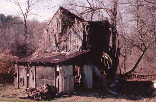 Barn before demolition