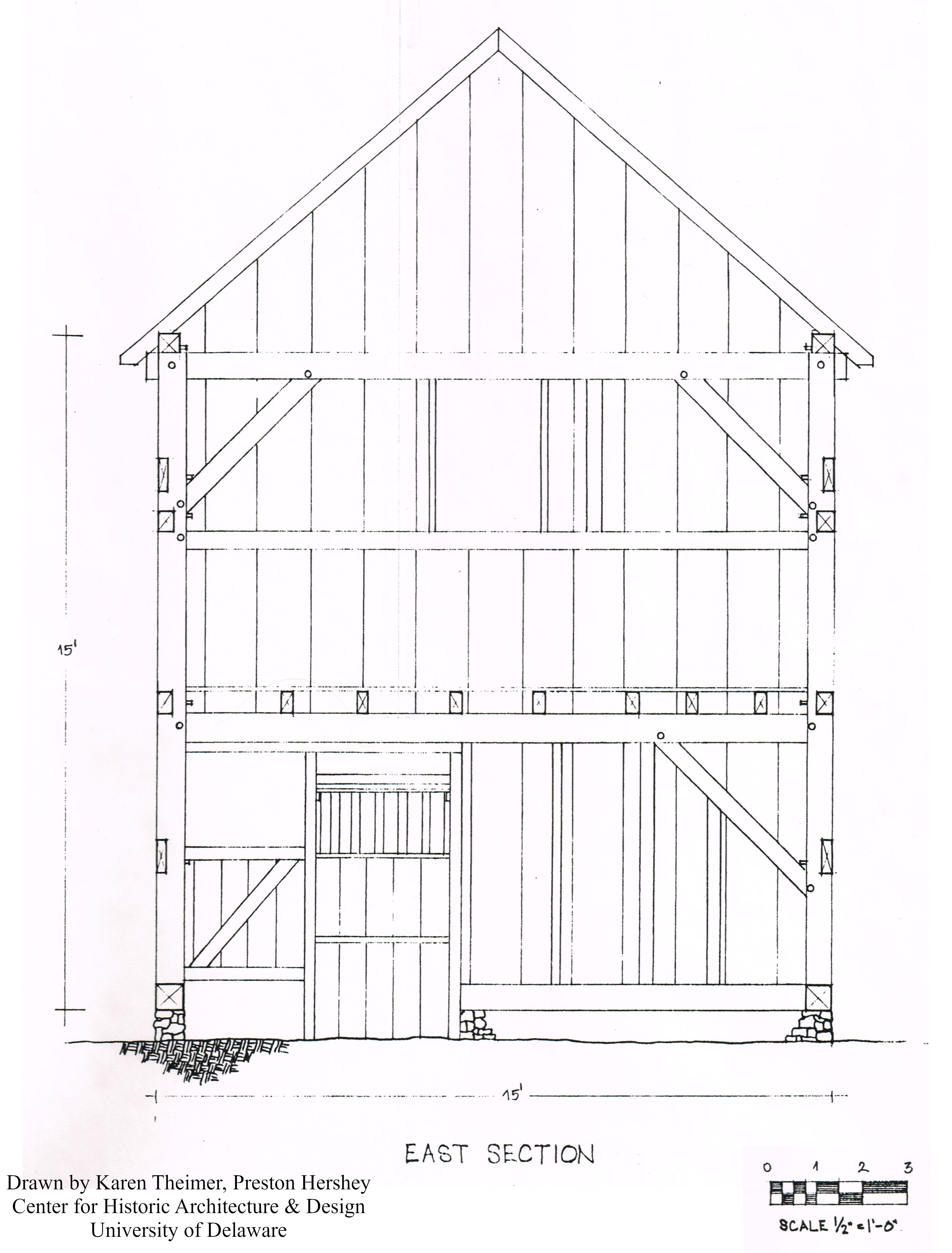 East Section Drawing